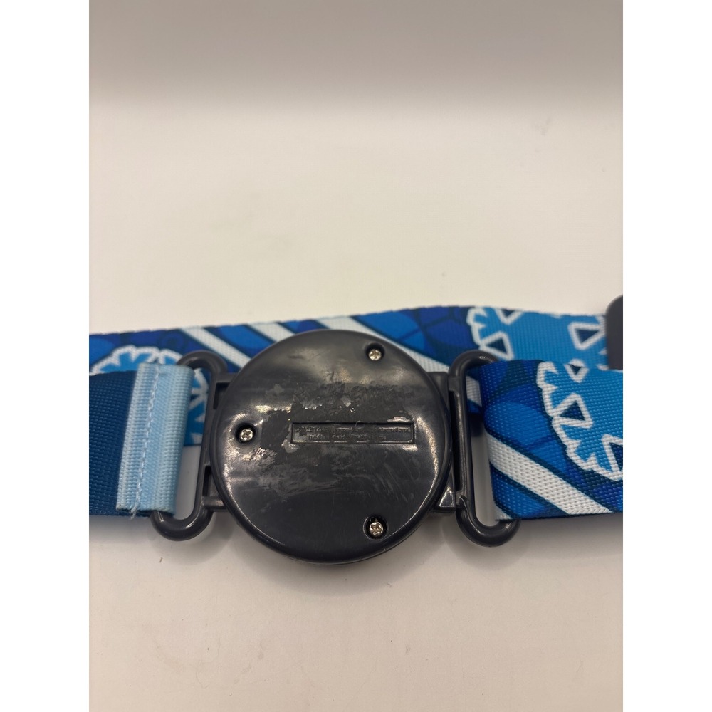 Pokemon Pokeball Buckle Blue Snowflake Pattern Adjustable Web Belt Mens Kids - Picture 3 of 5